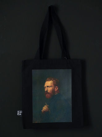 SADA Classic tote-Vangogh self portrait(black)