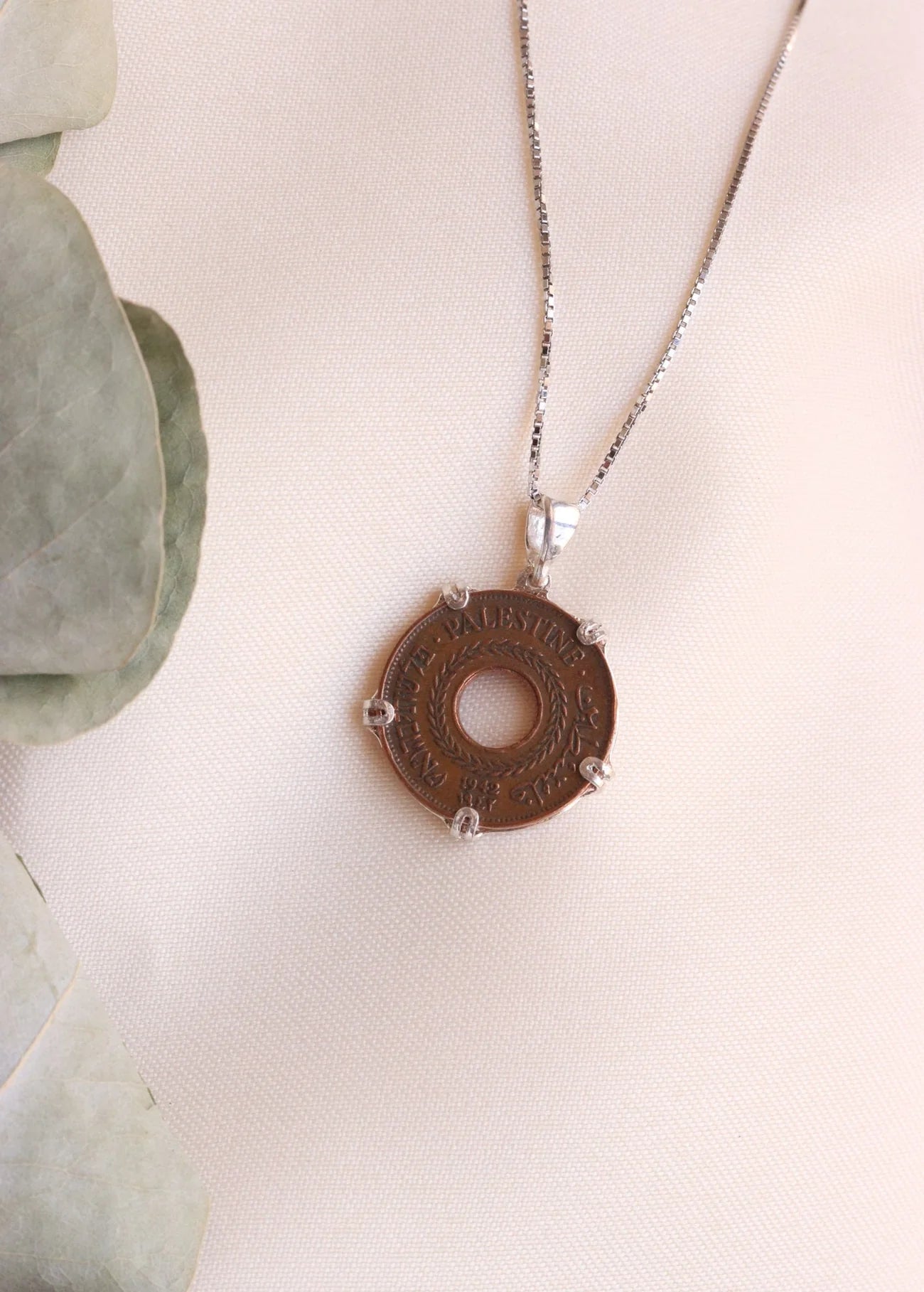 TCB-Necklace(Palestinian coin 5 mil)Bronze