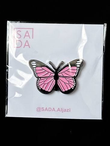 SADA Pin-Pink butterfly