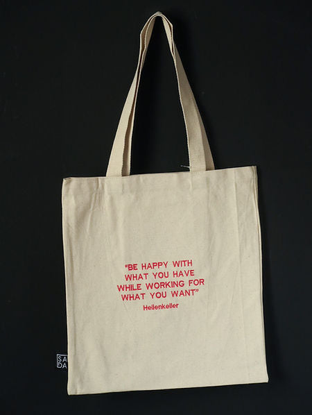 SADA classic tote-Qoute by Hellen Keller