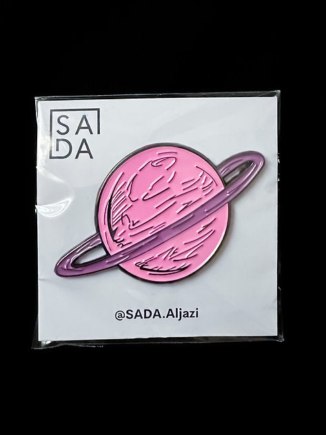 SADA Pin-Pink Saturn planet