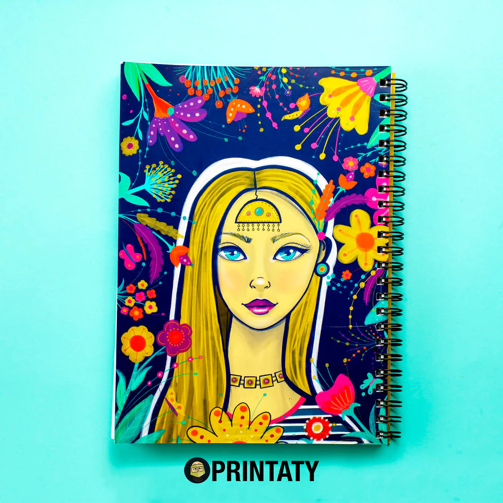 Printaty Notebook: A5 spring girl