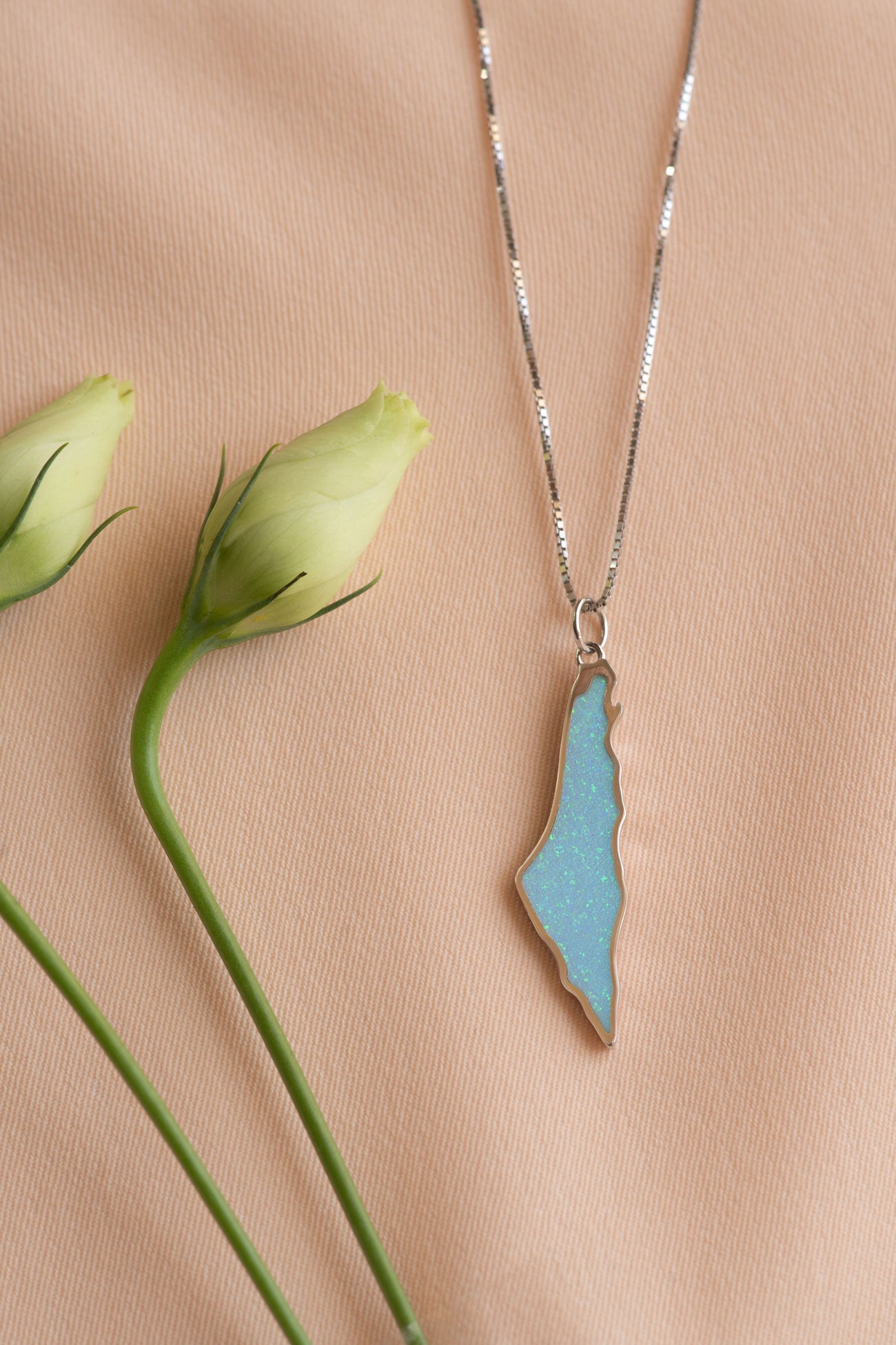 TCB Necklace: Opal with silver