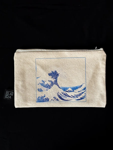 SADA pouch-Waves(offwhite)