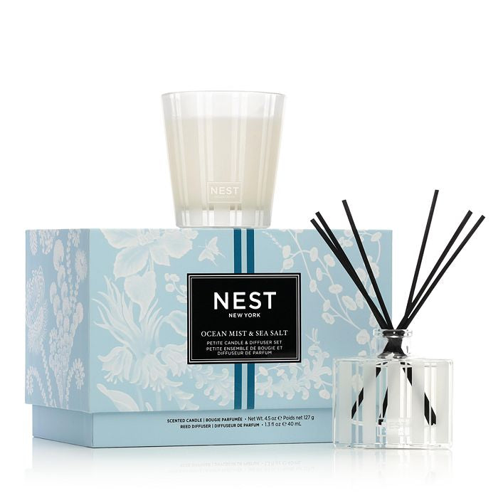 ESENCIA-NY (ocean mist &amp;sea salt petite candle and diffuser set)