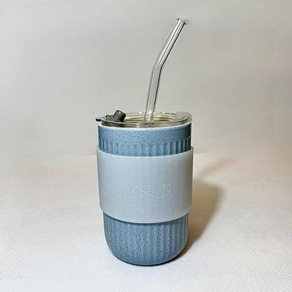 Valerian-Ceramic Mug with Straw