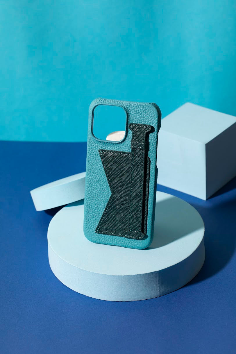 GLANCES: phone case-light blue Togo