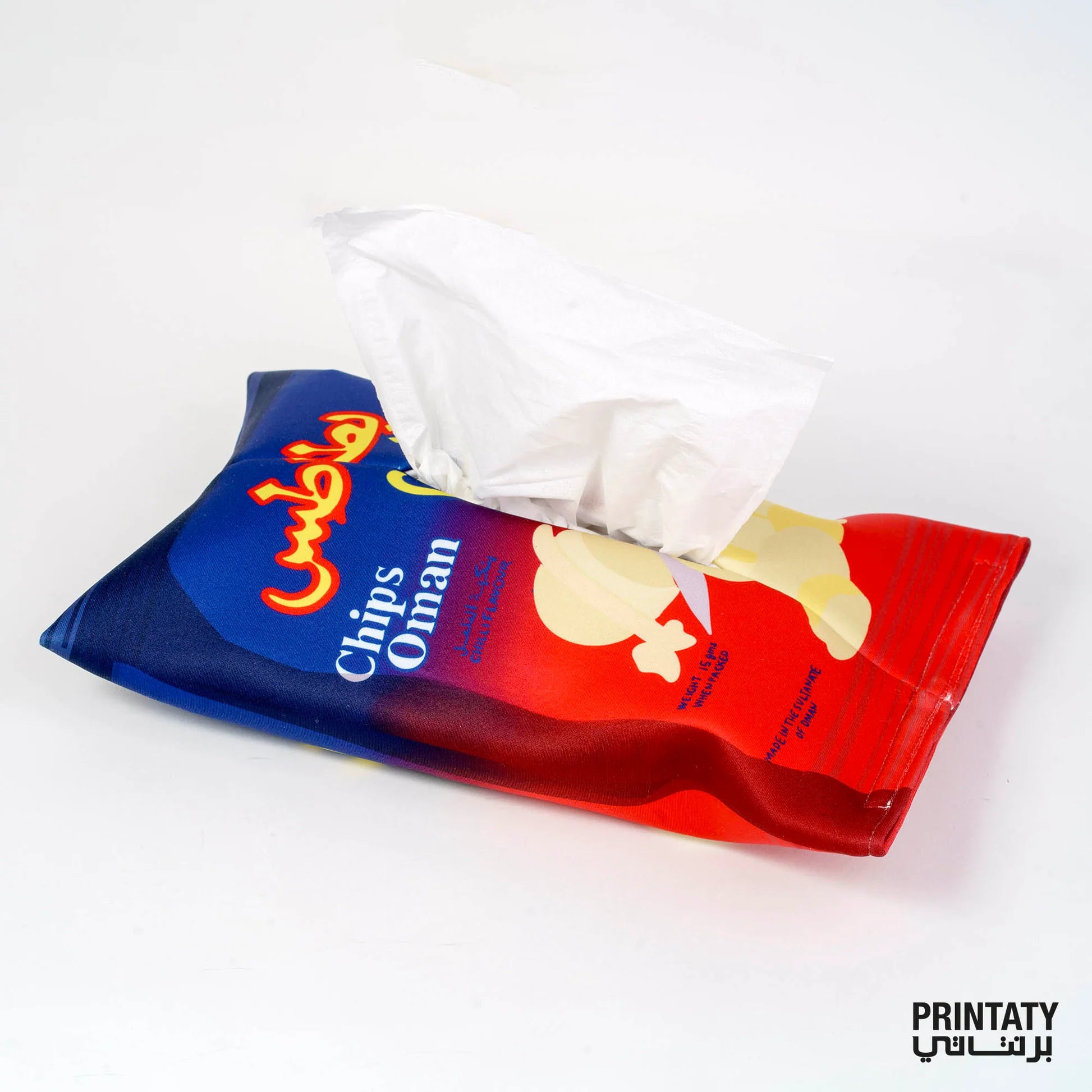 Printaty tissue box: chips Oman