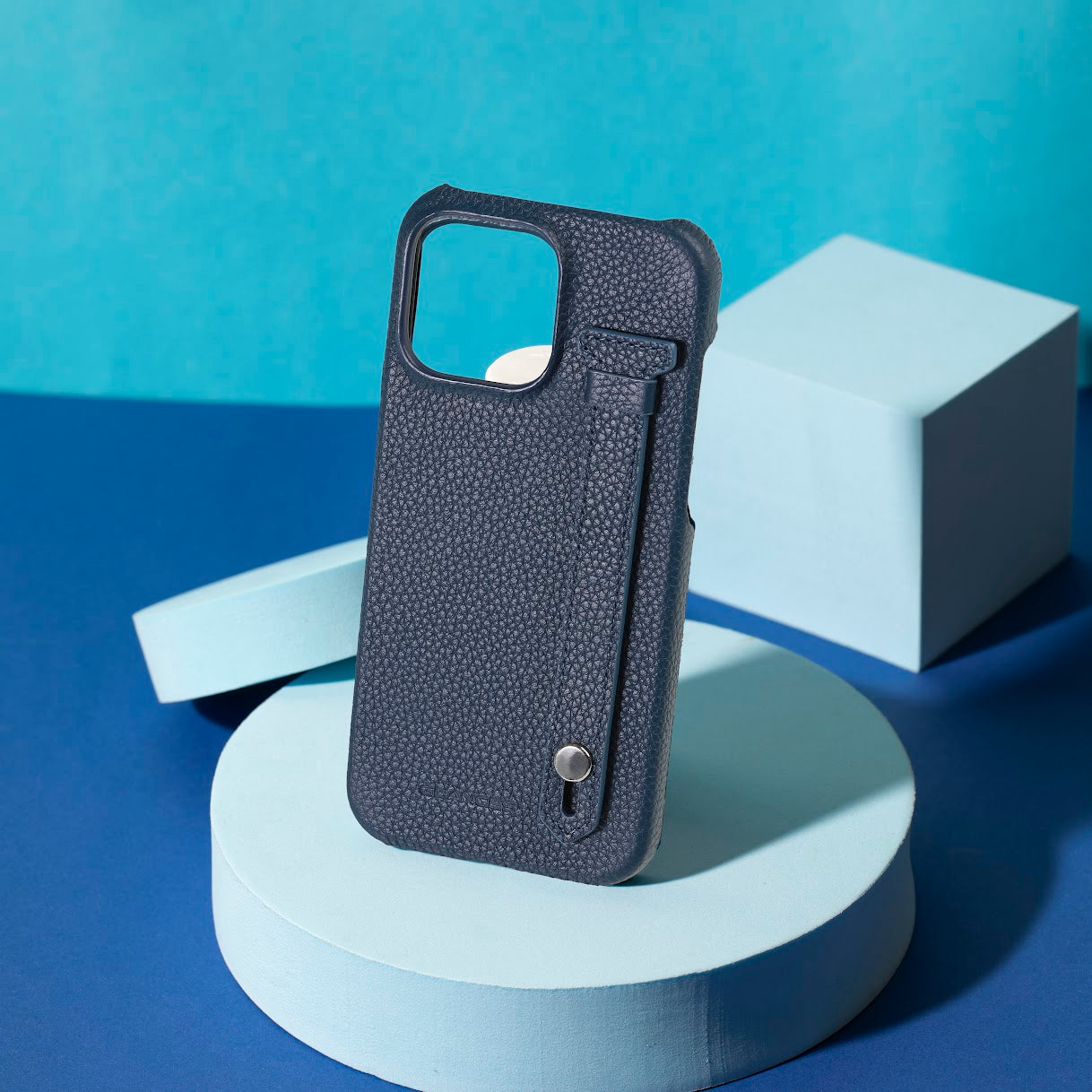 GLANCES: phone case-Plain dark blue