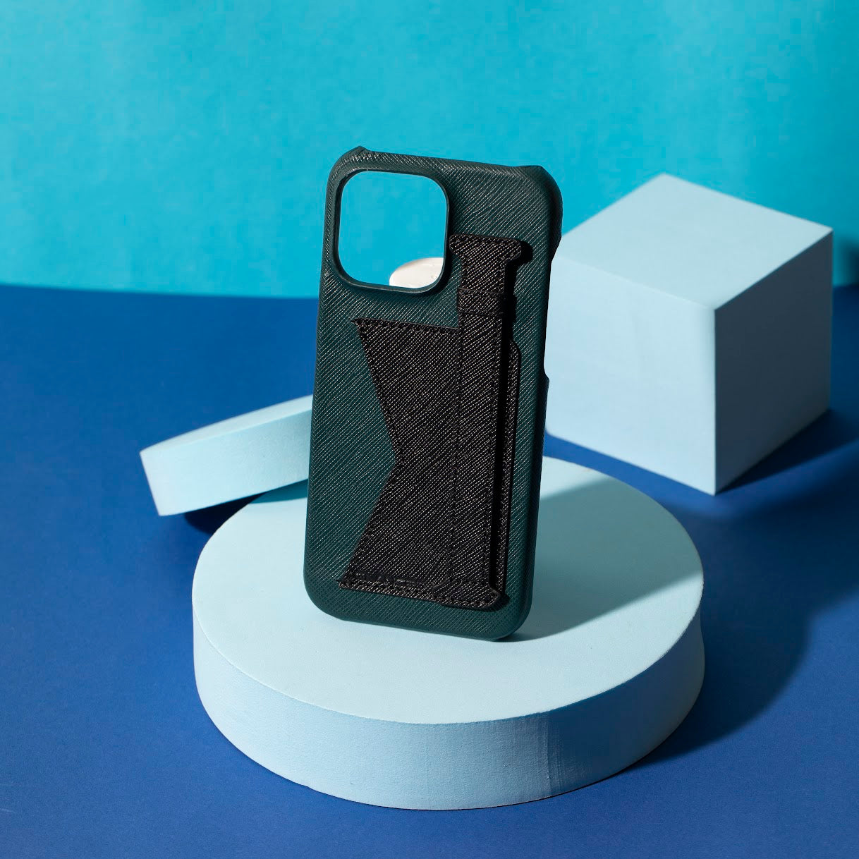 GLANCES: phone case-Dark mint green