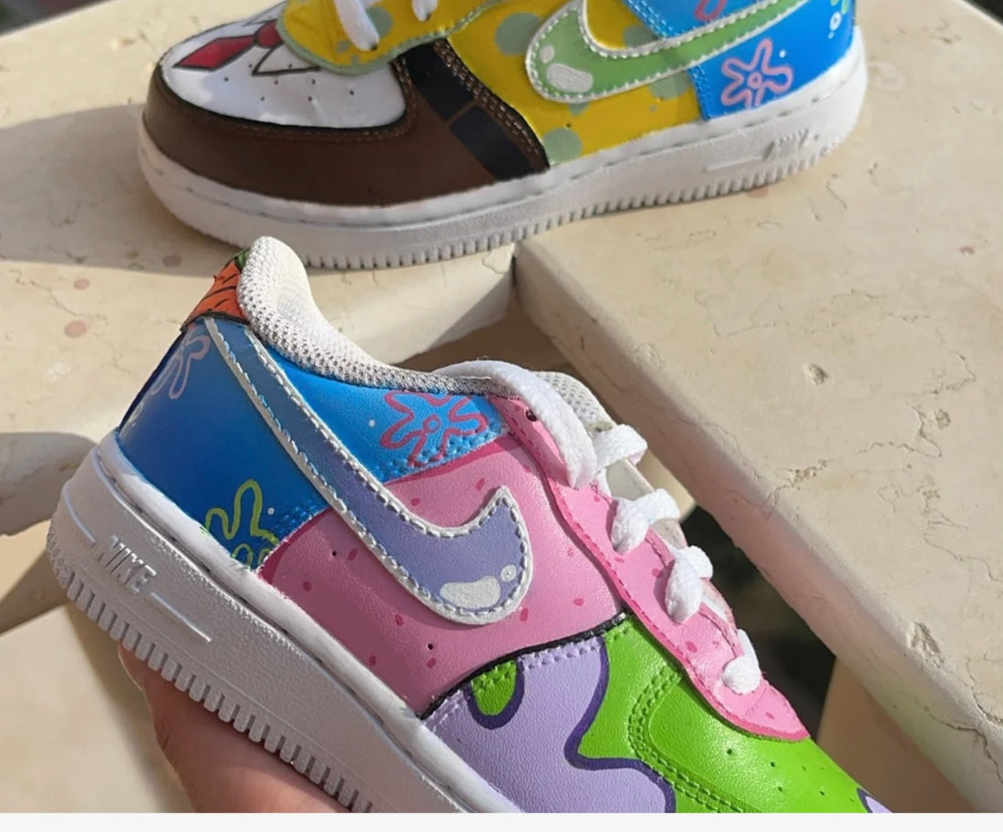 Custom nation shoes-airforce(SpongeBob)