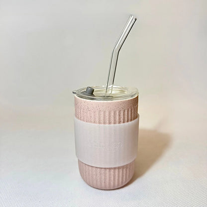 Valerian-Ceramic Mug with Straw