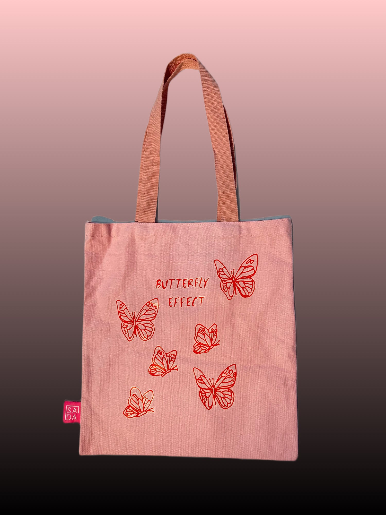 SADA pink tote-butterfly effect