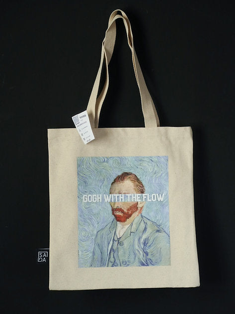 SADA classic tote-Gogh with the flow(offwhite)