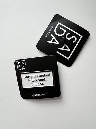 SADA pin-sorry I looked interested I’m not