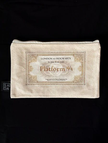 SADA pouch: hogwarts platform 9 3/4-offwhite