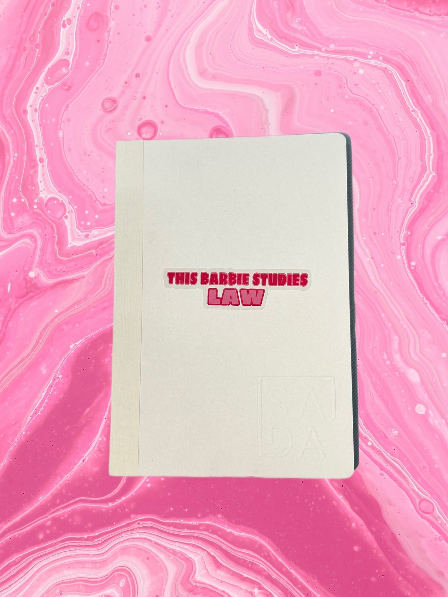 SADA notebook-this Barbie studies law