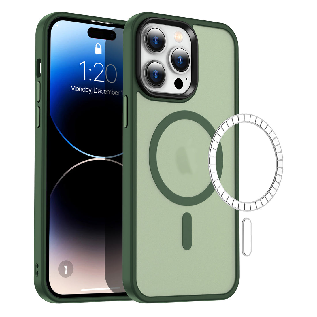 GLANCES: phone case-Transparent Green