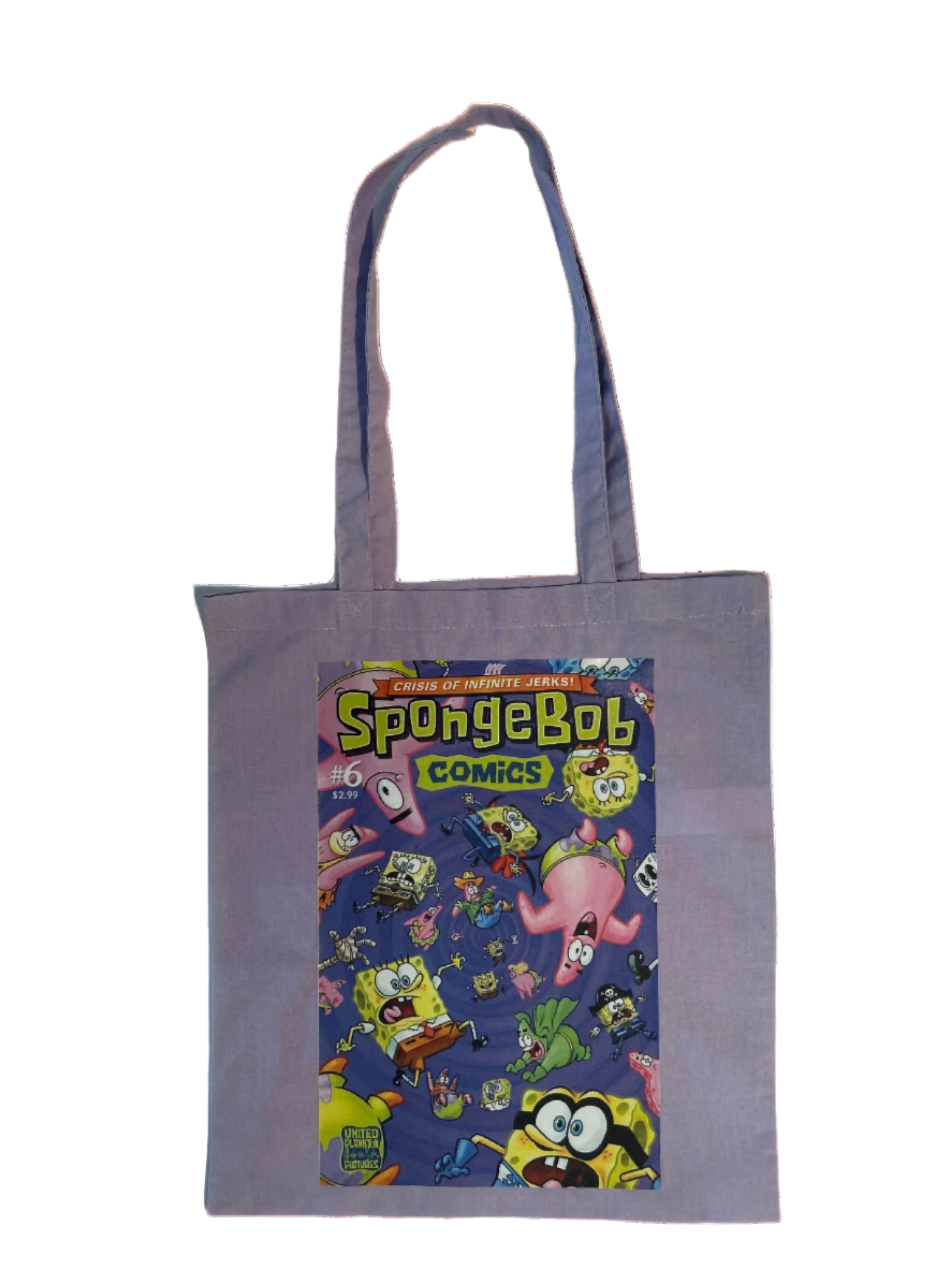 Custom nation tote-SpongeBob comics(violet)